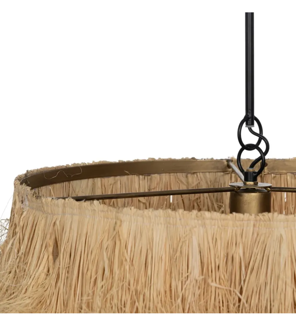 Lampa wisząca LIFS 48 cm Naturalna Rafia