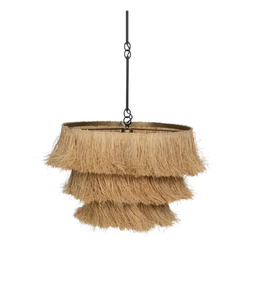 Lampa wisząca LIFS 48 cm Naturalna Rafia