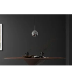 Lampa wisząca LIQUID DIAMOND 20 cm szkło dymione