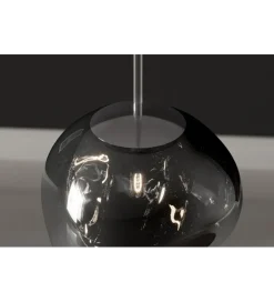 Lampa wisząca LIQUID DIAMOND 20 cm szkło dymione