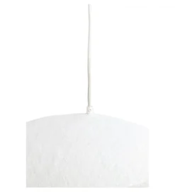 Lampa wisząca LONIA 71 cm kremowa antyczny brąz