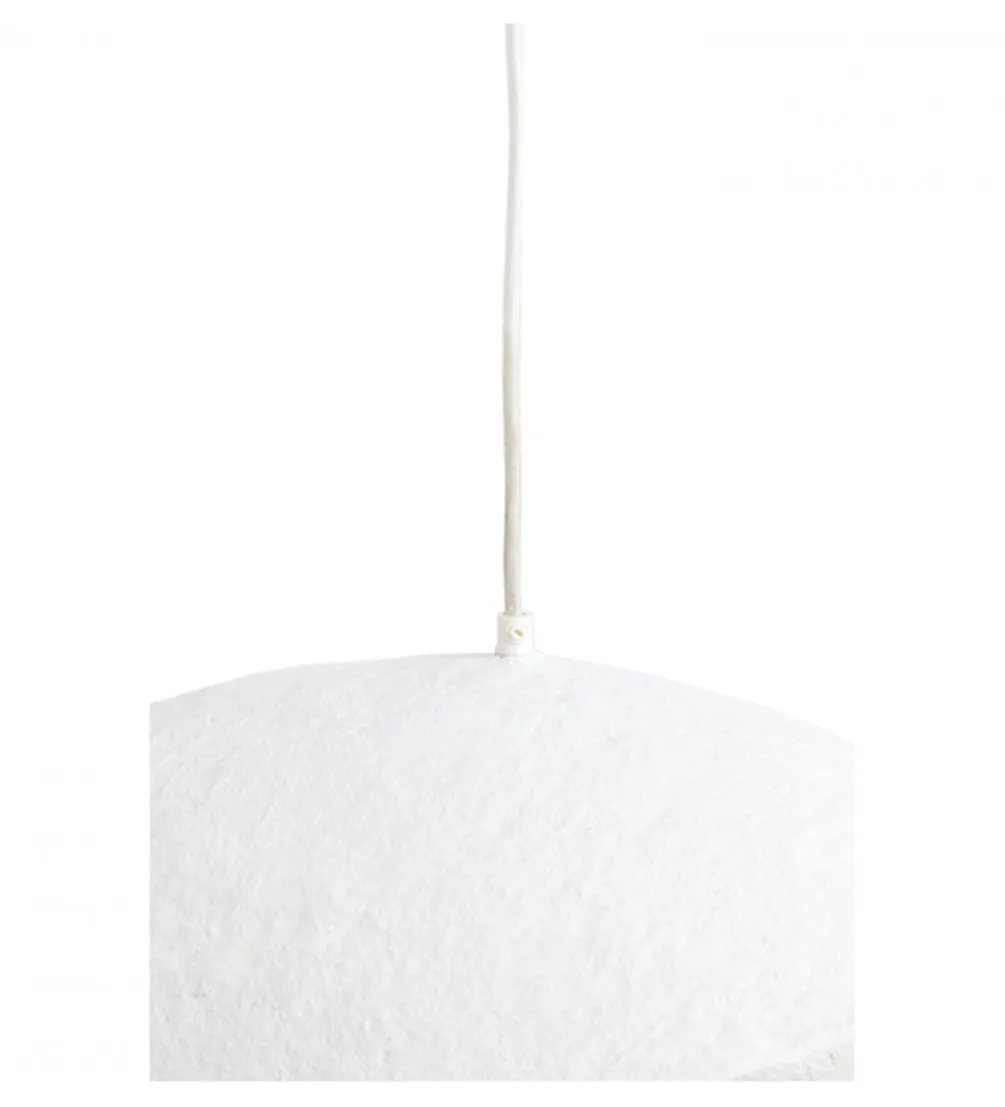 Lampa wisząca LONIA 71 cm kremowa antyczny brąz
