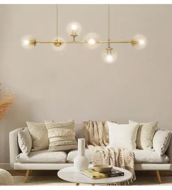 Lampa wisząca MORIS 113 cm złota