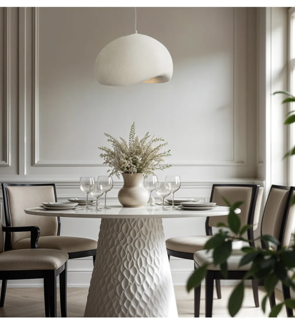 Lampa wisząca OSTIA 48 cm biała