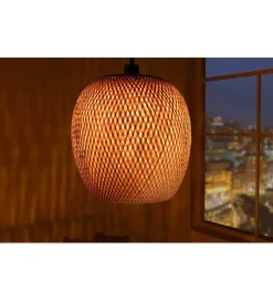 Lampa wisząca PAVO Nest 35 cm bambus