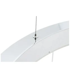 Lampa wisząca RING 80 cm srebrna