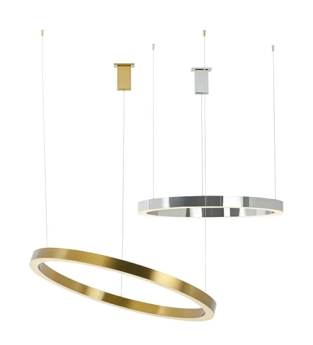 Lampa wisząca RING 100 cm złota