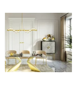 Lampa wisząca Scala Balls Brass 150 cm złota