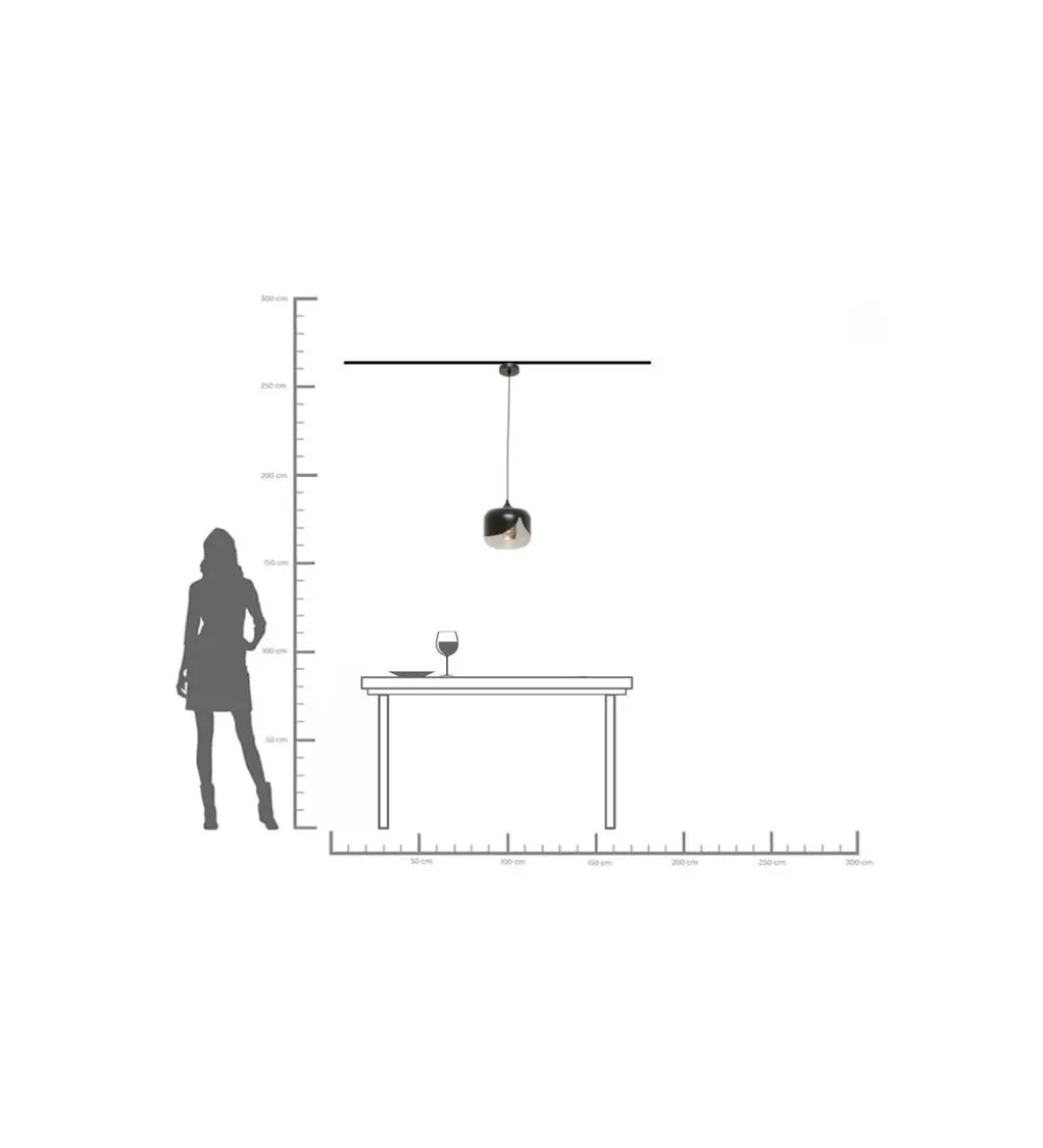 Lampa wisząca SMOKE GOBLET 25 cm