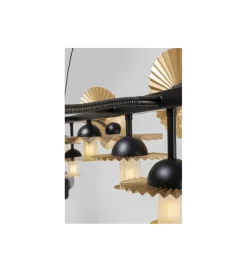 Lampa wisząca Soles 140 cm złota