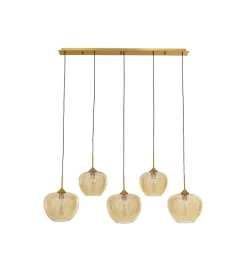 Lampa wisząca SPHERE FIVE 160 cm złota