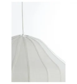 Lampa wisząca SUKAU 50 cm lniana kremowa