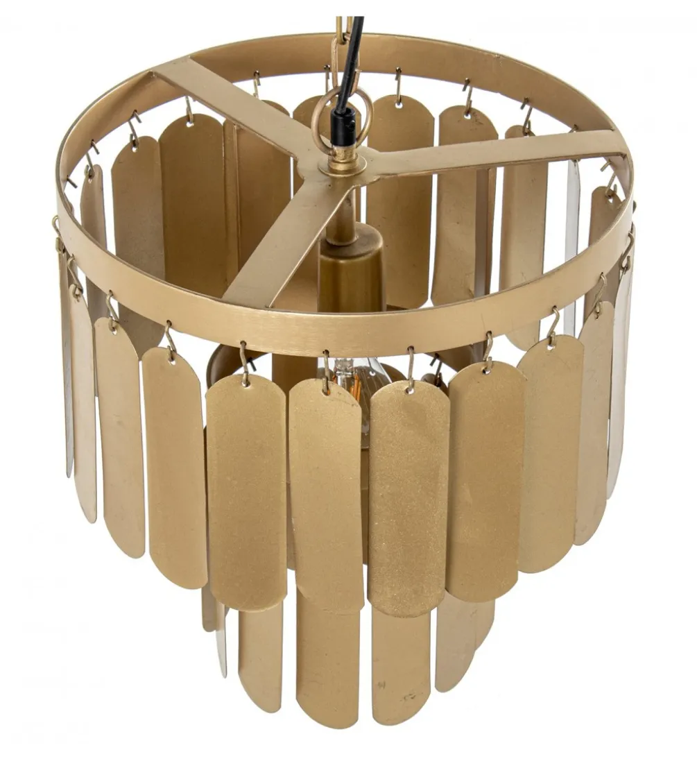 Lampa wisząca TECHO 30 cm złota