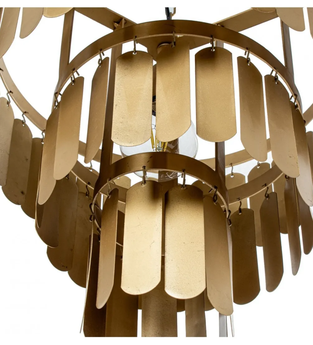 Lampa wisząca TECHO 45 cm złota