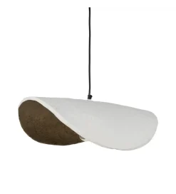 Lampa wisząca VIERA papier-mâché biała