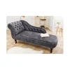 Leżanka Chesterfield BRIGIDA 170 cm szara