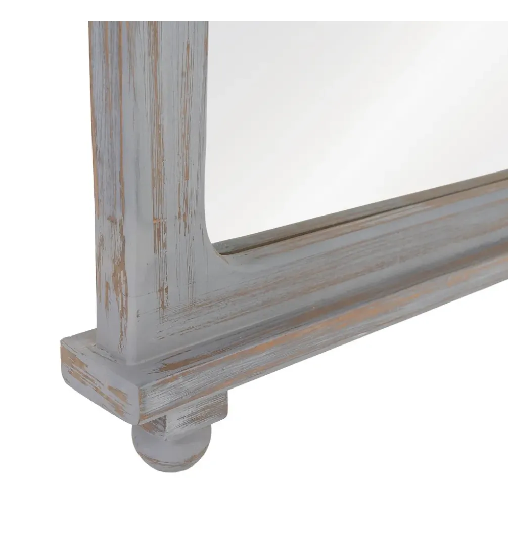 Lustro BEGASTA 170 cm drewno paulowni szare