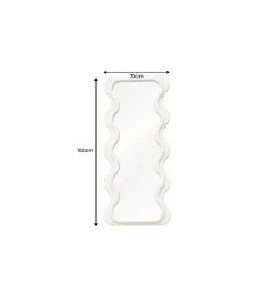 Lustro ścienne FUENTE 160 cm białe
