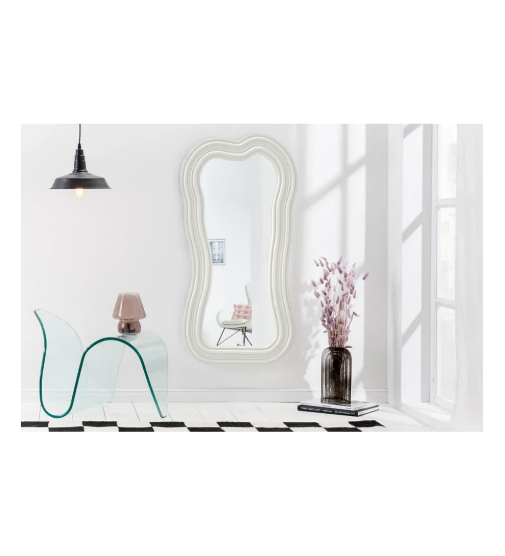 Lustro ścienne FUENTE II RUBIO 100 cm białe