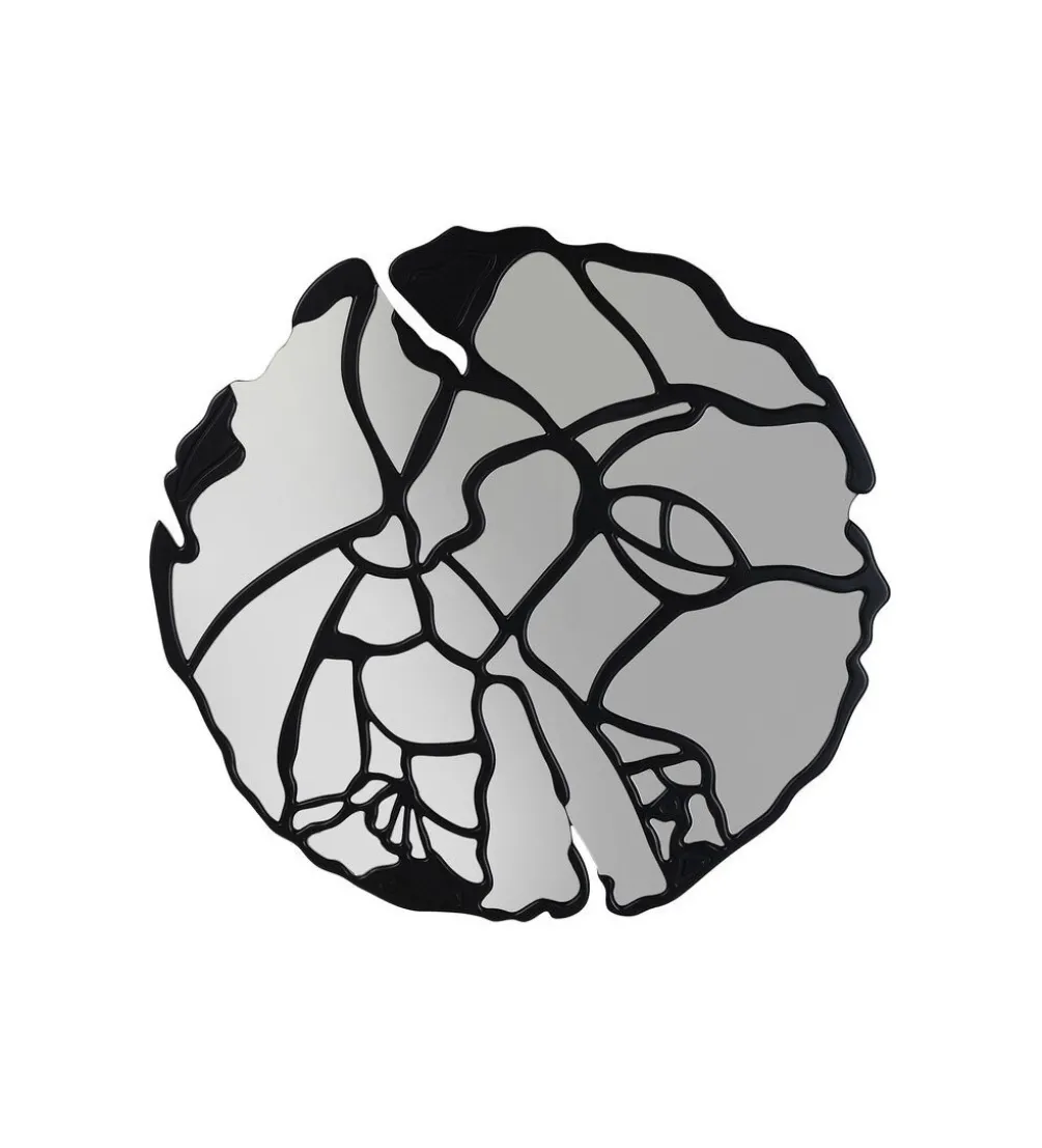 Lustro ścienne Pieces 100 cm czarne