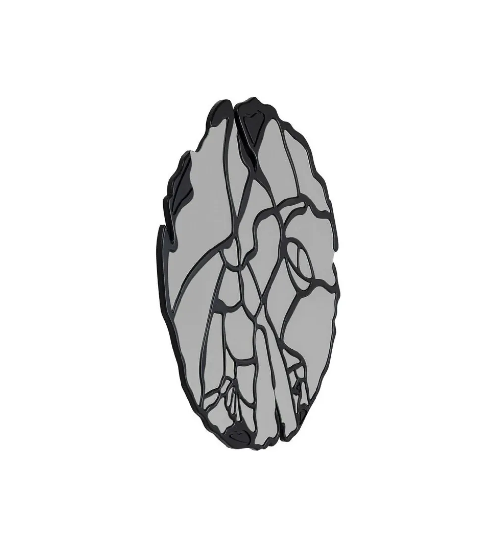 Lustro ścienne Pieces 100 cm czarne