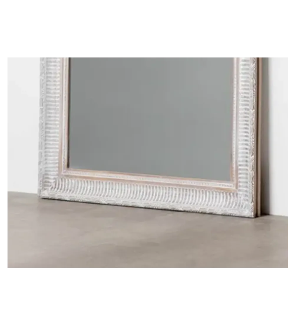 Lustro DEAY 166 cm drewno paulowni szare