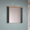 Lustro do przedpokoju ENNA 73 cm w optyce drewna mango
