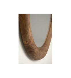 Lustro JORGE 80 x 78 cm drewno akacja naturalne