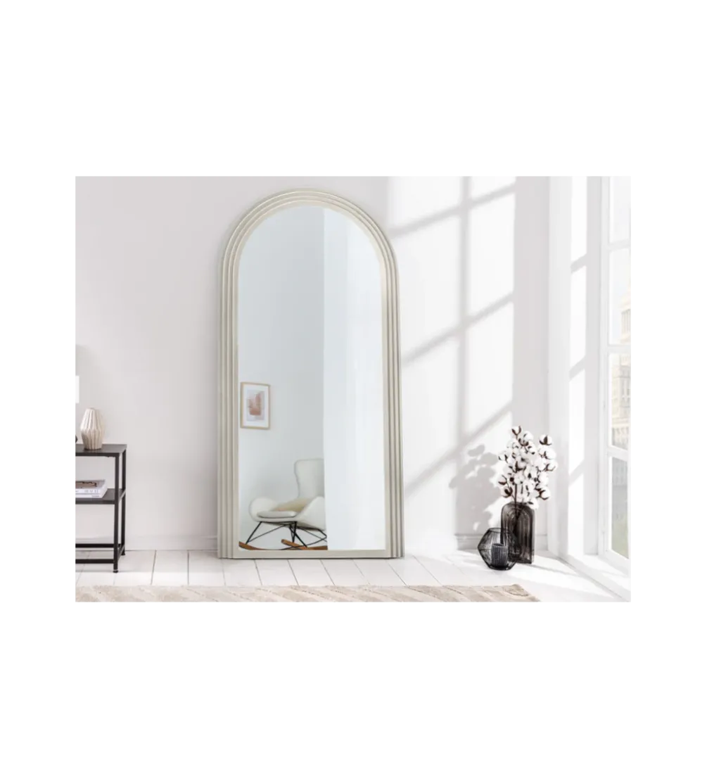 Lustro KIRAZ ART DECO 160 cm białe