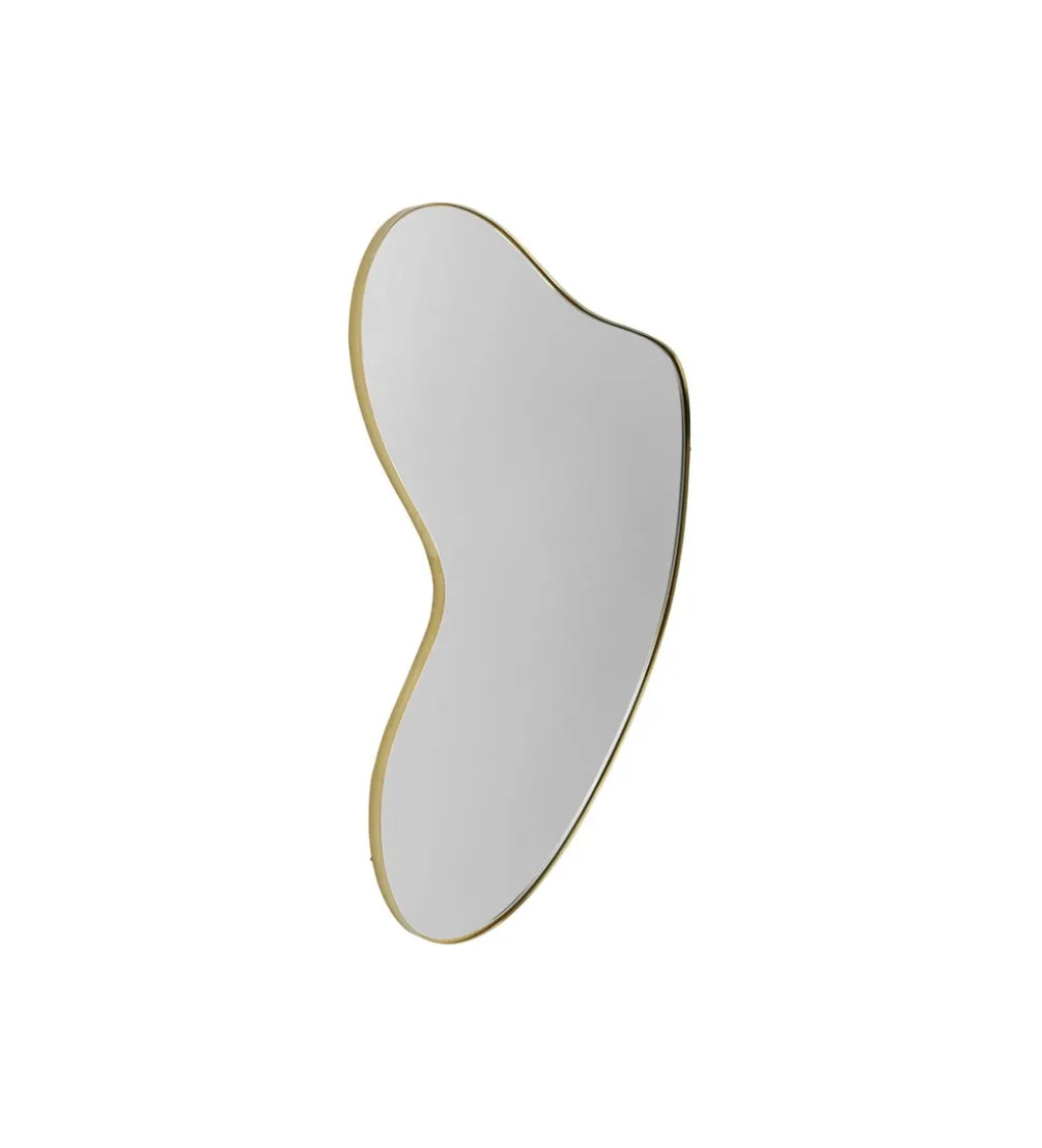 Lustro SHAPE 110 cm x 10 cm w kolorze mosiądzu