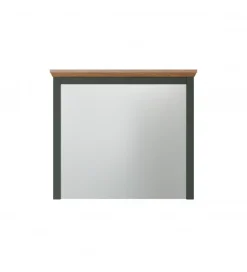 Lustro STANTON 68 cm w optyce dębu Evoke Ciemnozielony
