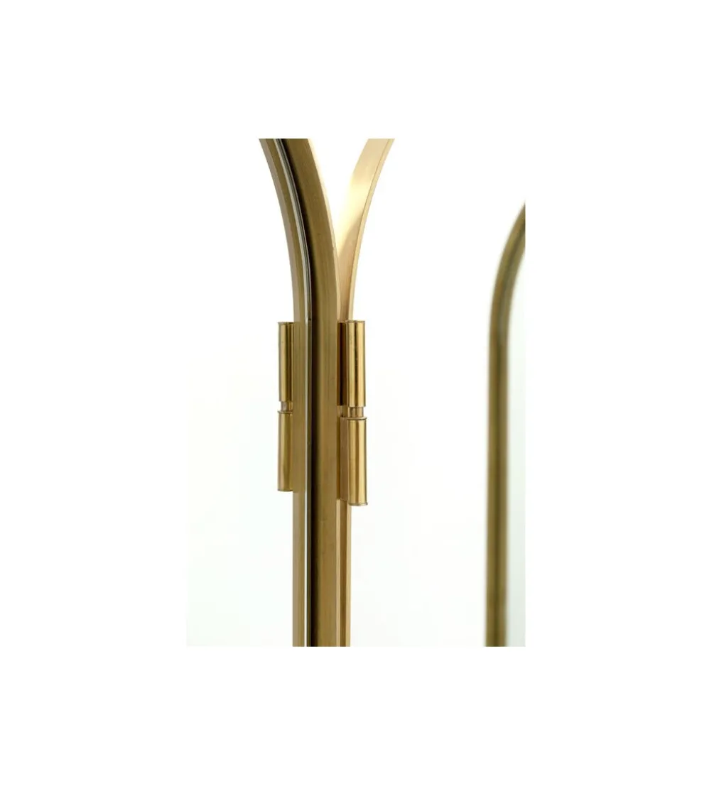 Lustro stojące CURVE 106 x 166 cm złote