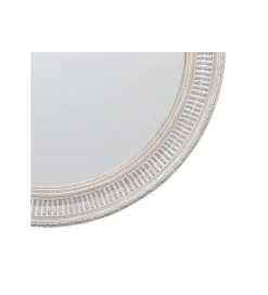 Lustro wiszące DEAY 80 cm drewno paulowni szare