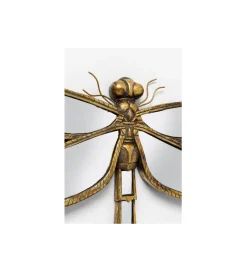 Lustro wiszące DRAGONFLY 70 x 54 cm stare złoto