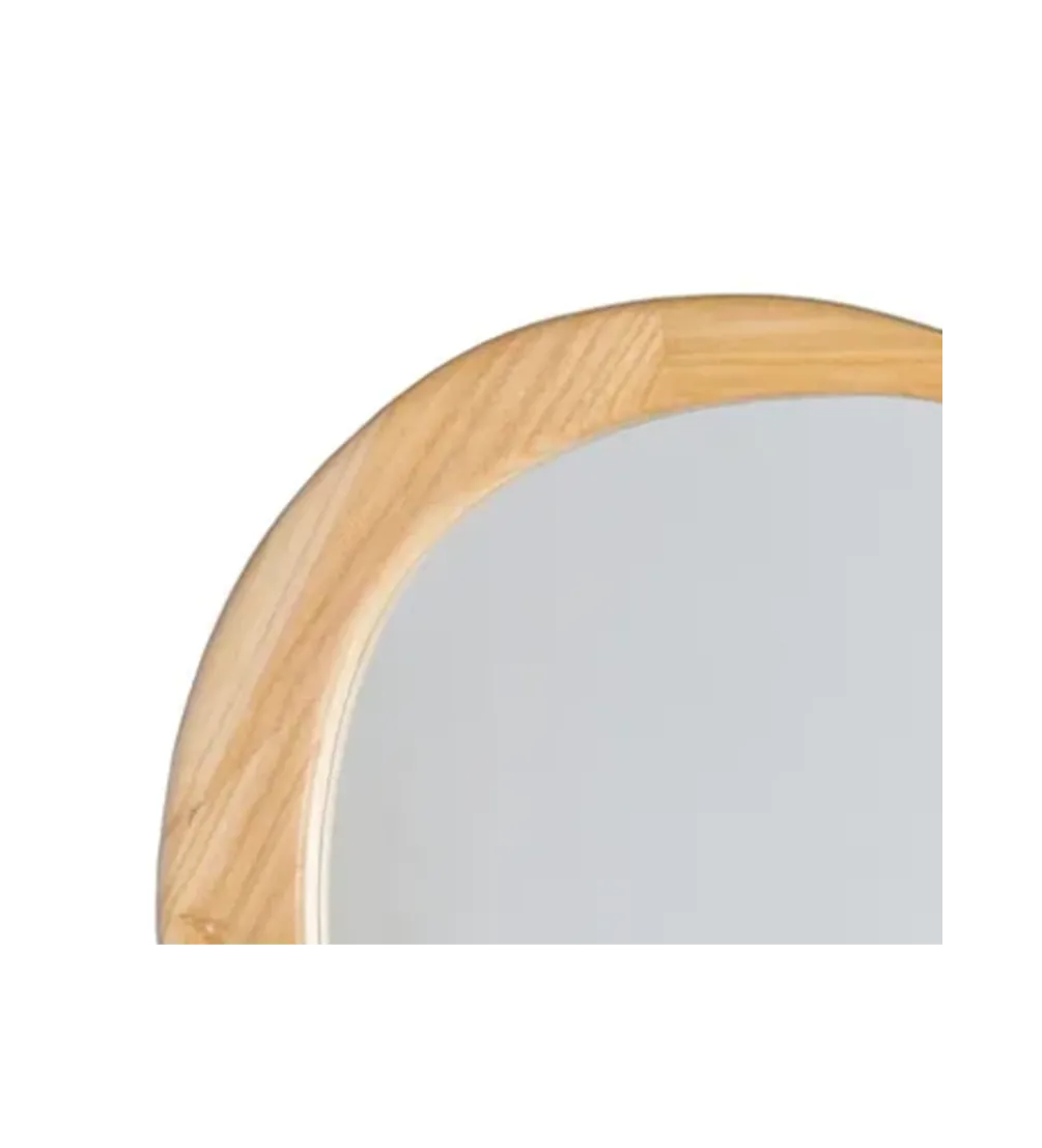 Lustro wiszące ETAPE 57 cm drewno paulowni