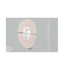 Lustro wiszące LEAF 110 cm miedziane