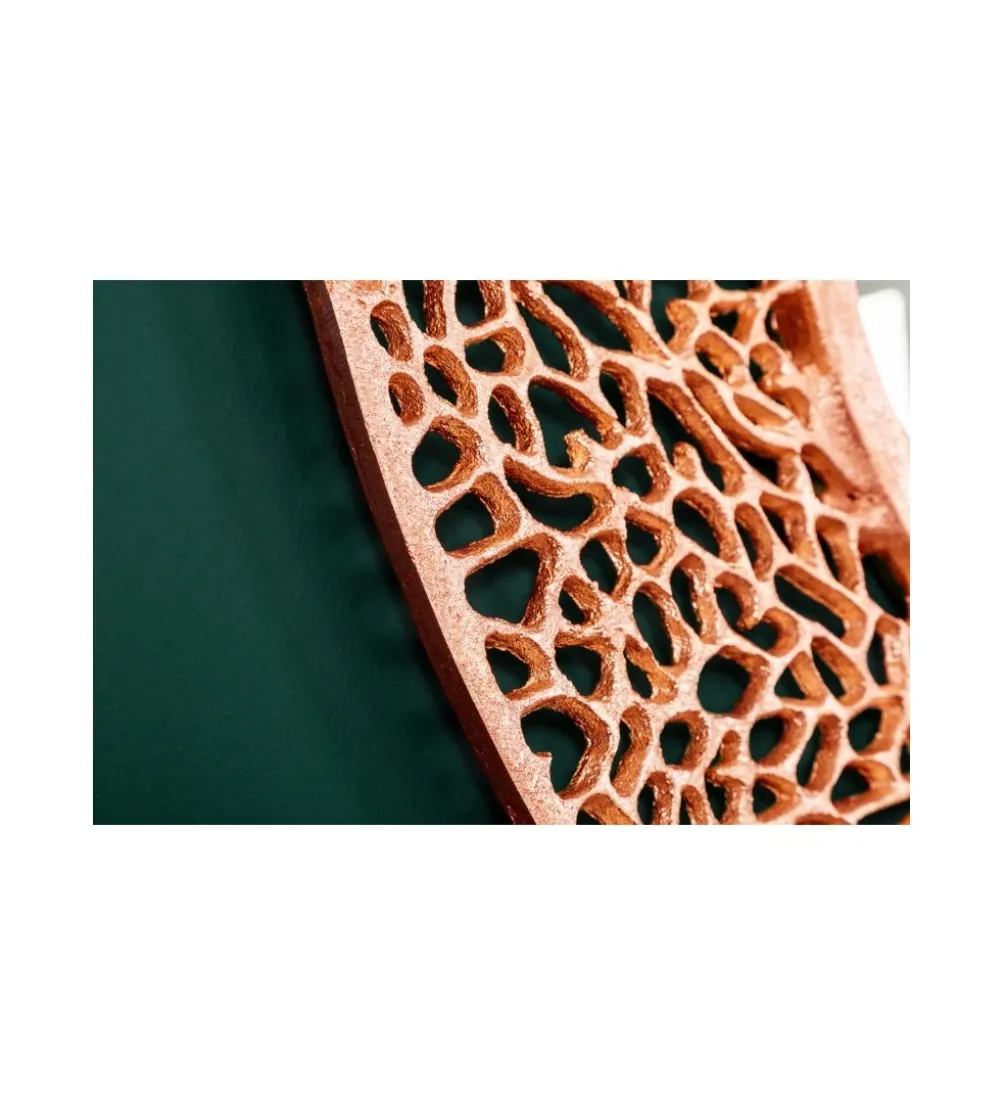Lustro wiszące LEAF 110 cm miedziane