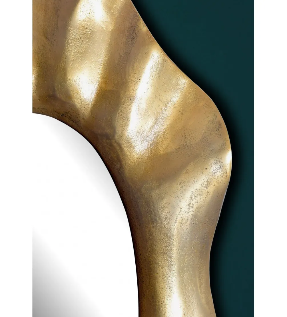 Lustro wiszące LUXI 60 cm antyczne złote
