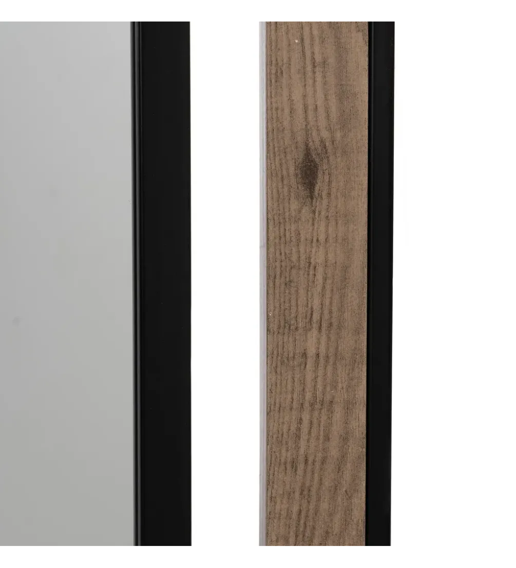 Lustro wiszące NAGATARO 45 x 100 cm czarne naturalne