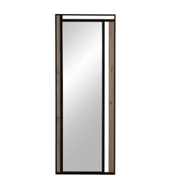 Lustro wiszące NAGATARO 45 x 100 cm czarne naturalne