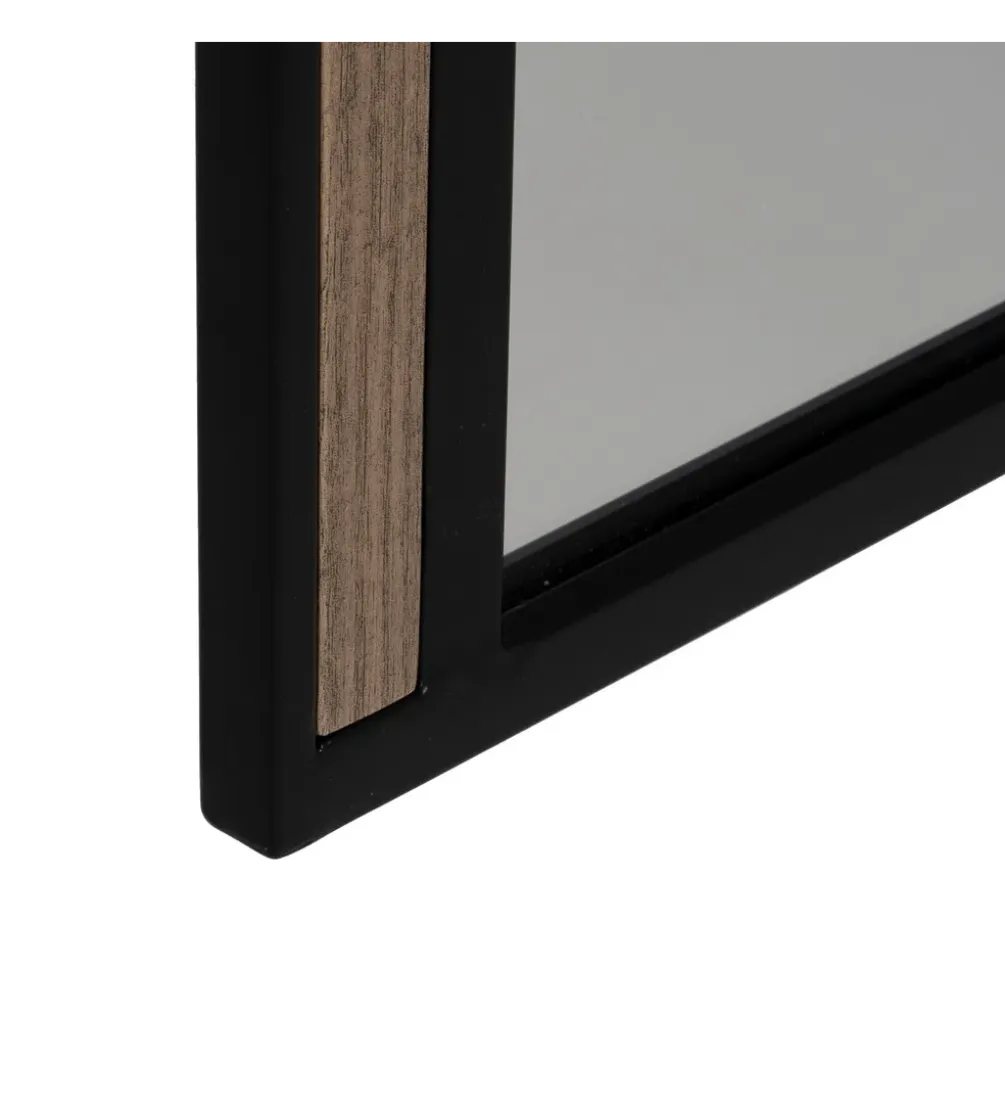 Lustro wiszące NAGATARO 45 x 100 cm czarne naturalne
