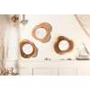 Lustro wiszące Reflect 31 cm drewno Teak