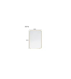 Lustro wiszące SIMPLY 60 x 90 cm złote