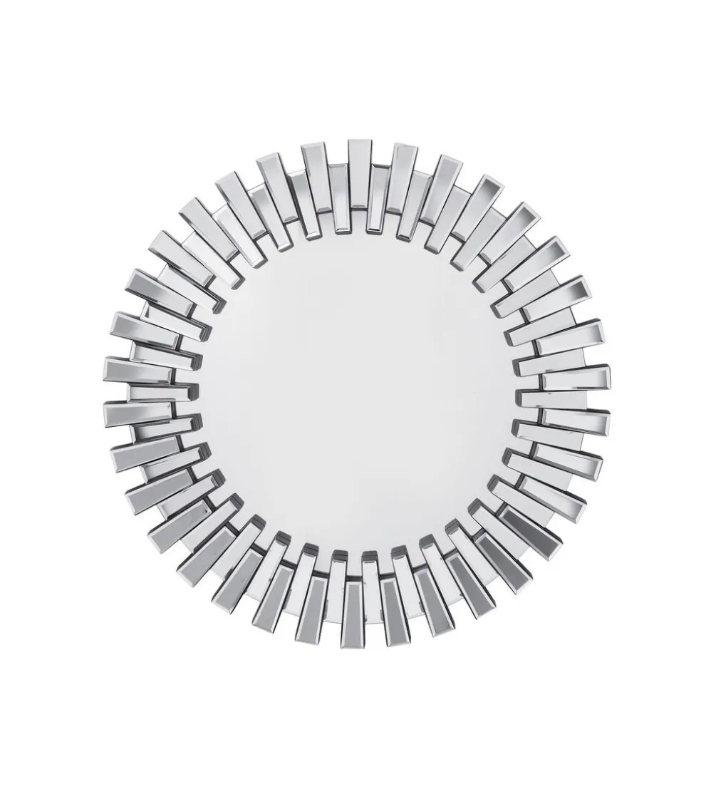 Lustro wiszące SPROCKET 92 cm srebrne