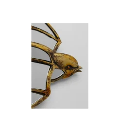 Lustro wiszące SWALLOW 37 x 25 cm antyczne złoto