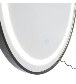 Lustro wiszące TEMPEJO 160 cm czarna rama