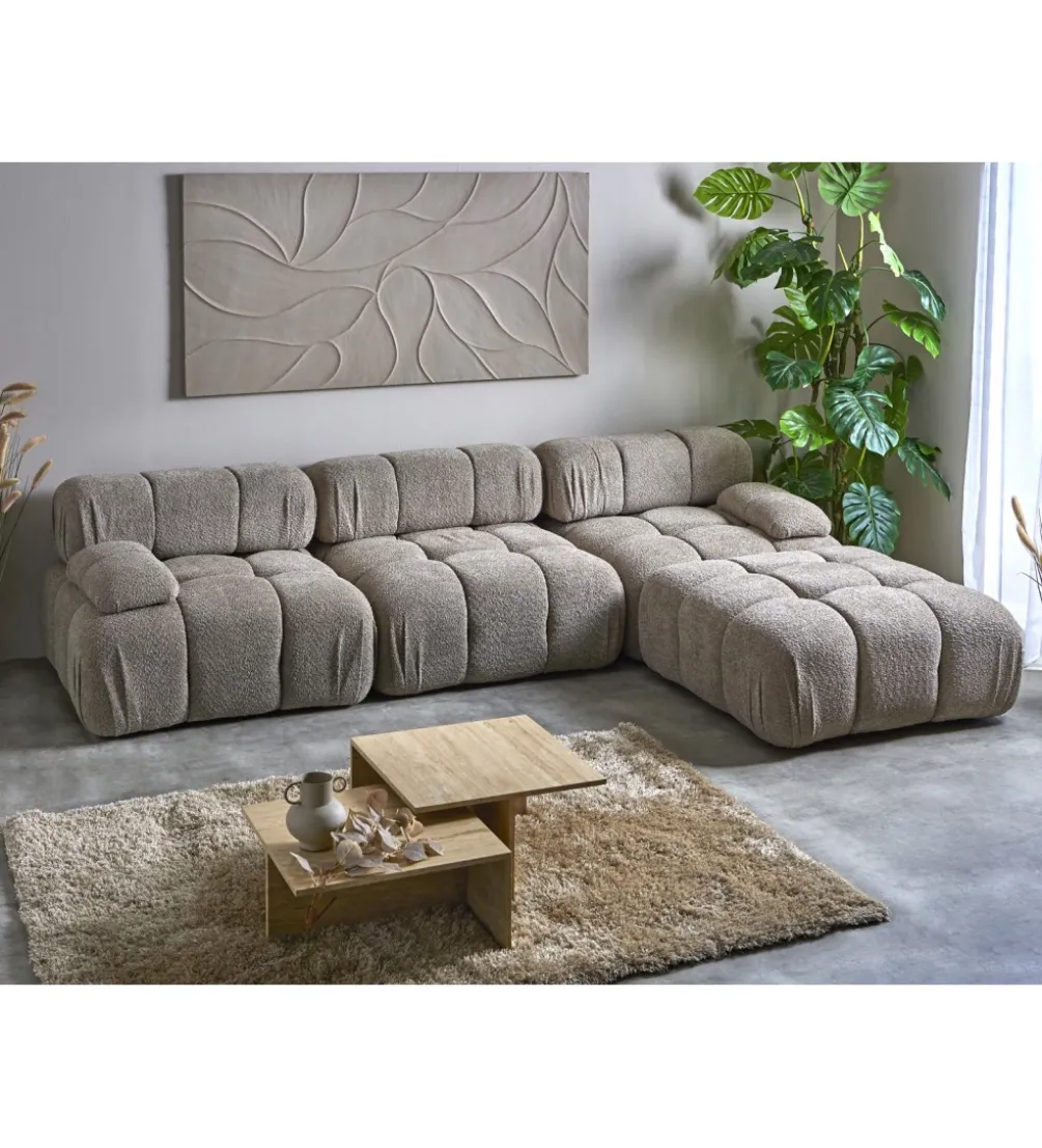 Modułowa Sofa fotel KILLIAN 94 cm z podłokietnikiem Beżowy