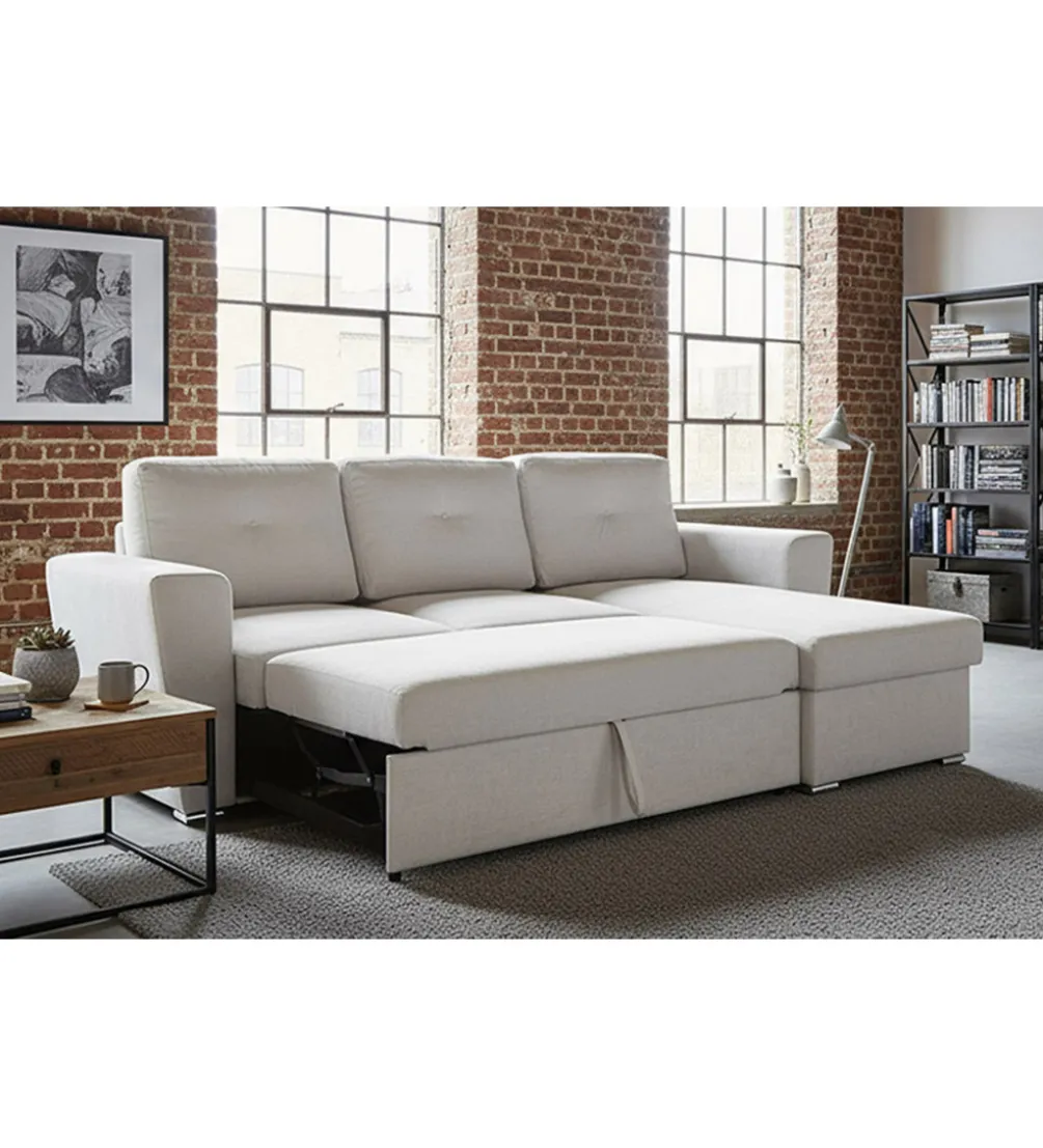 Narożnik APARTMENT 245 cm z funkcją spania beżowy