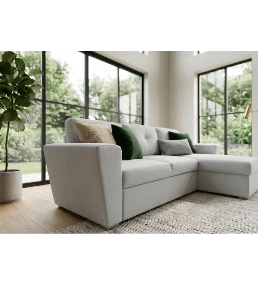Narożnik APARTMENT 245 cm z funkcją spania beżowy