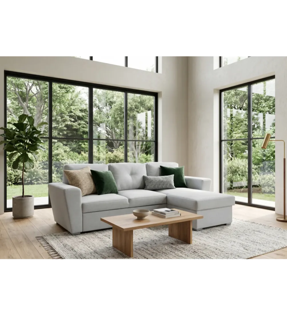 Narożnik APARTMENT 245 cm z funkcją spania beżowy